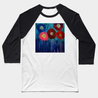 Some abstract wildflowers in amazing colors Baseball T-Shirt